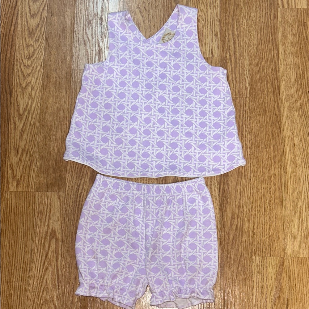 TBBC Lavender and White Matching Set